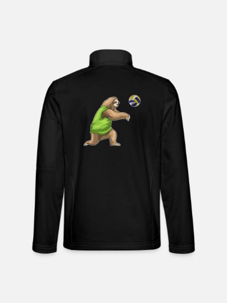 Bradipo Pallavolo Giocatore Pallavolo - Giacca softshell unisex - nero