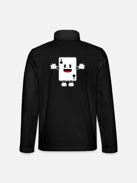 Poker Poker Cards - Unisex Softshell Jacket - black