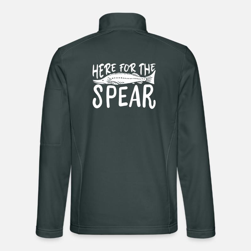 Here for the spear Unisex Softshell Jacket