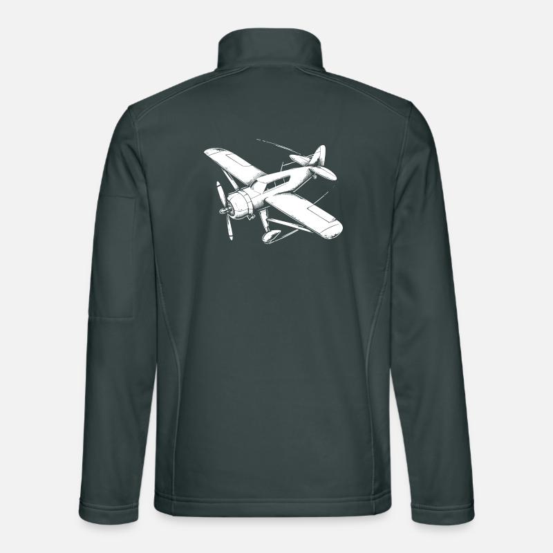 Propeller Plane Drawing Unisex Softshell Jacket