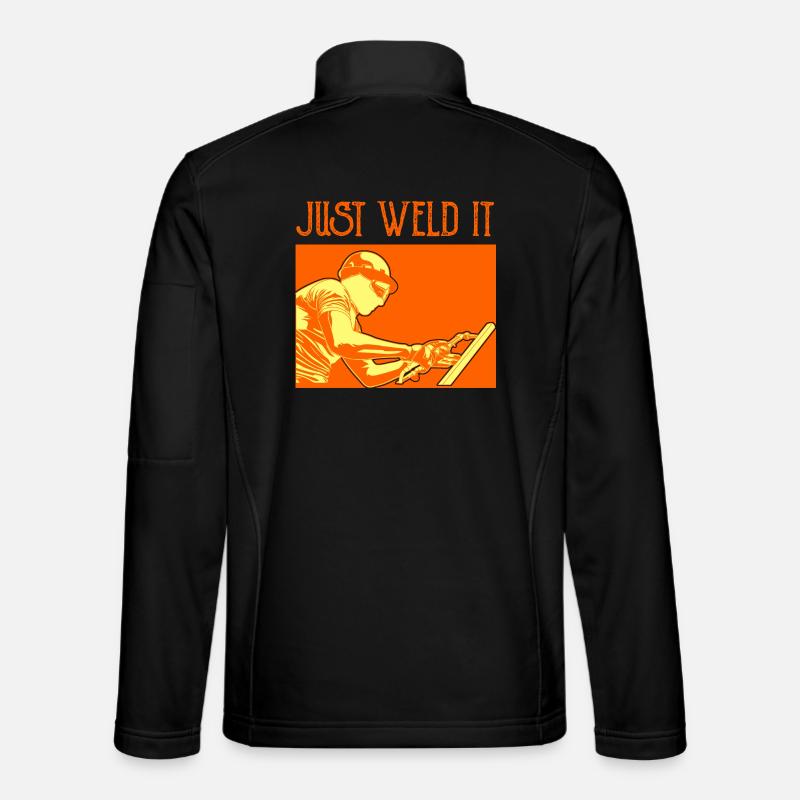 Welder Joke - Unisex Softshell Jacket - black