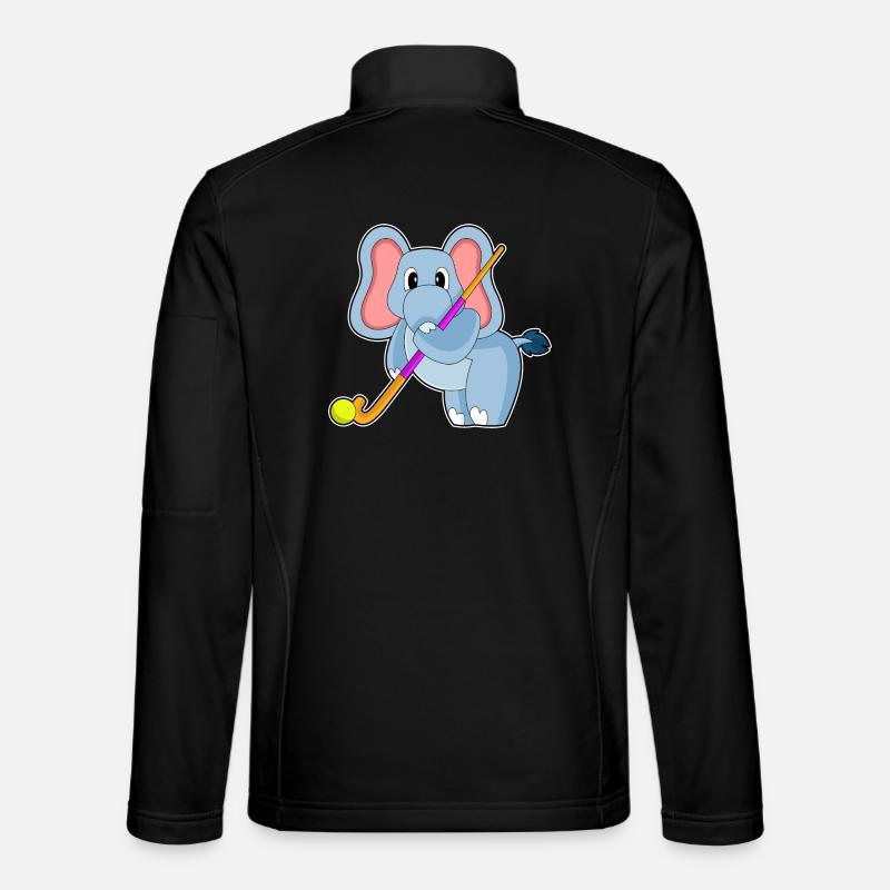 Bâton de hockey Elephant - Veste en tissu softshell Unisexe - noir