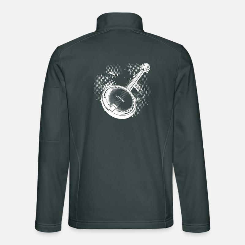 Banjo Sketch Unisex Softshell Jacket