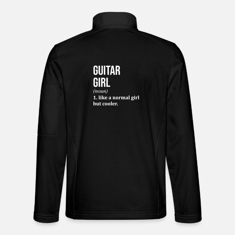 Gitarre - Unisex Softshelljacke - Schwarz
