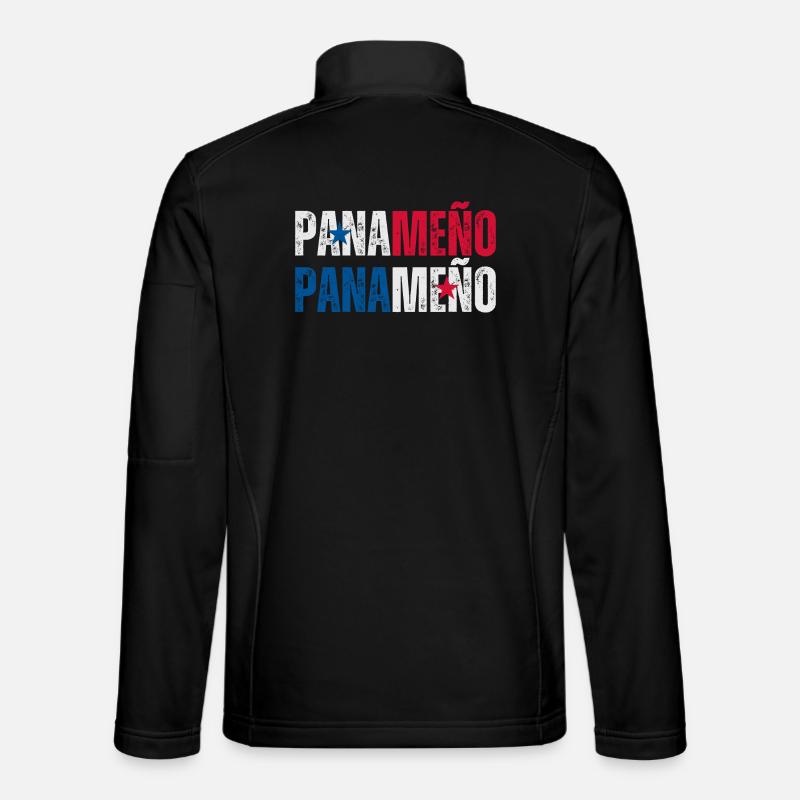 Drapeau panaméen, fierté panaméenne - Veste en tissu softshell Unisexe - noir