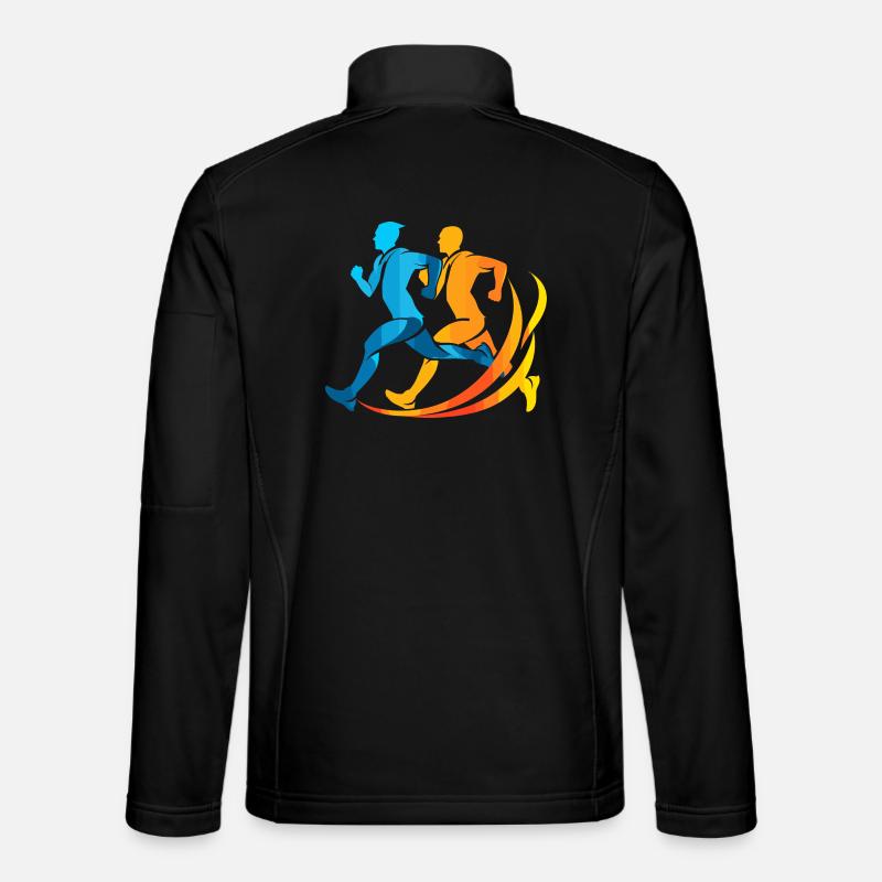 Jogger Comic Look - Unisex Softshelljacke - Schwarz