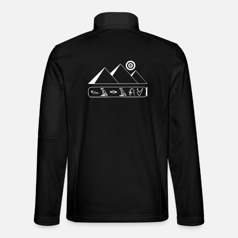 Pyramids and White Pharaoh - Unisex Softshell Jacket - black
