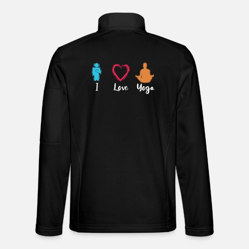J’adore le yoga - Veste en tissu softshell Unisexe - noir