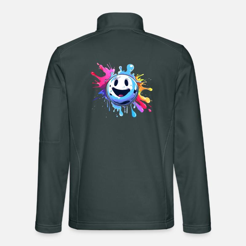 Cartoon Bowling Ball Unisex Softshell Jacket