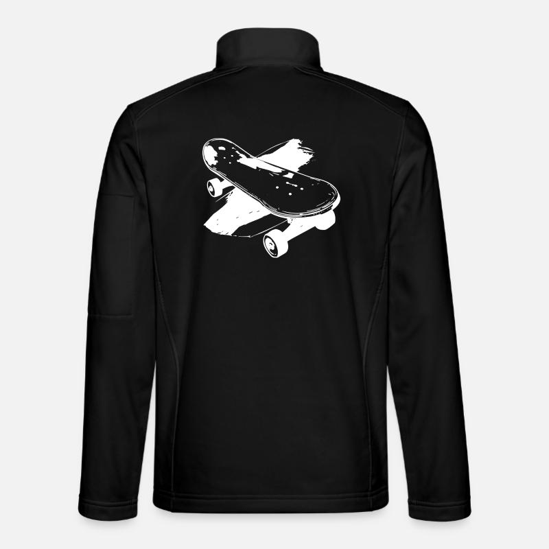 Skateboard Sketch - Unisex Softshell Jacket - black
