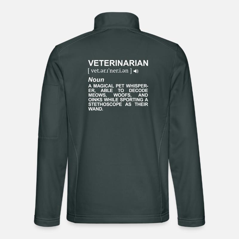 Dictionnaire vétérinaire Veste en tissu softshell Unisexe