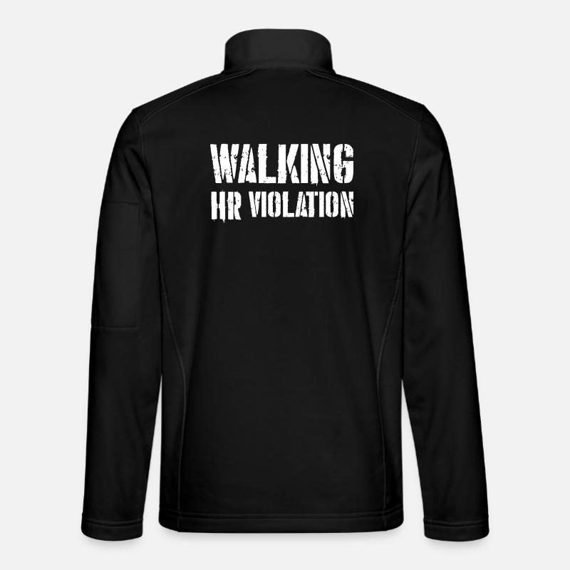 Walking HR Violation - Unisex Softshell Jacket - black