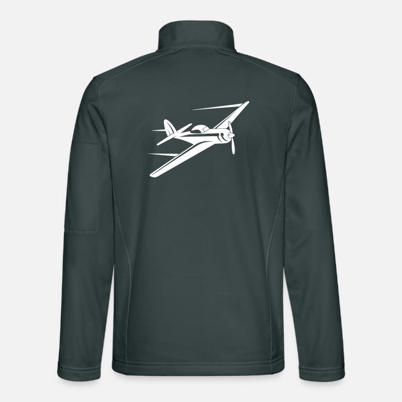 Propeller Plane Sketch Unisex Softshell Jacket