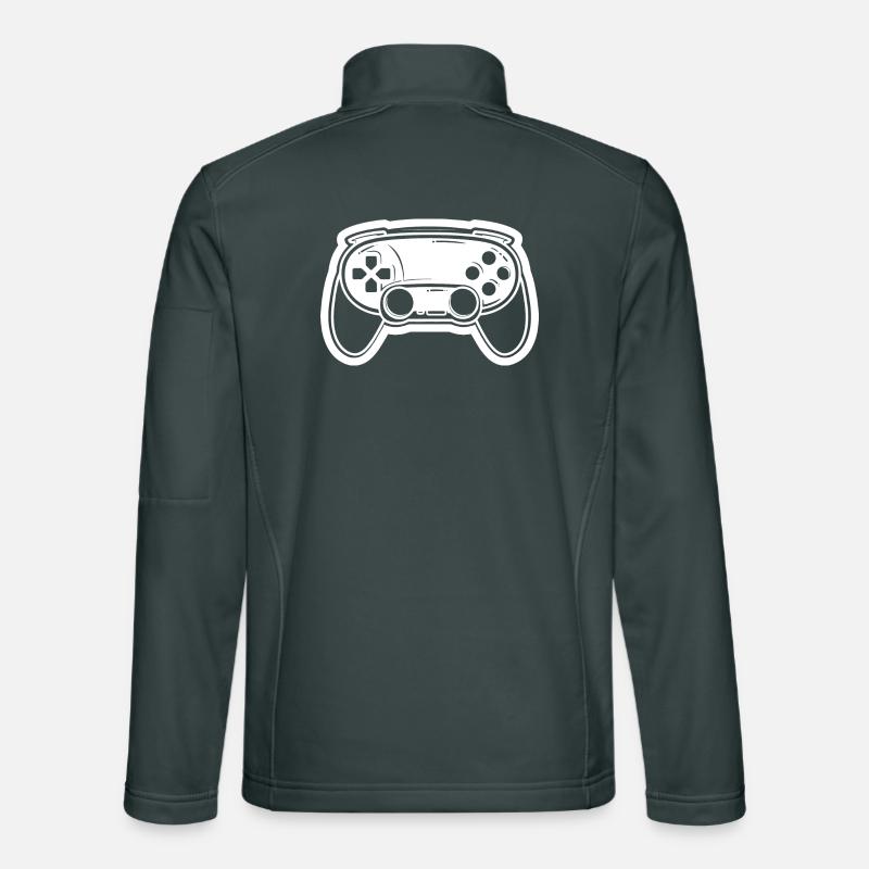 Video Game Controller Drawing Unisex Softshell Jacket