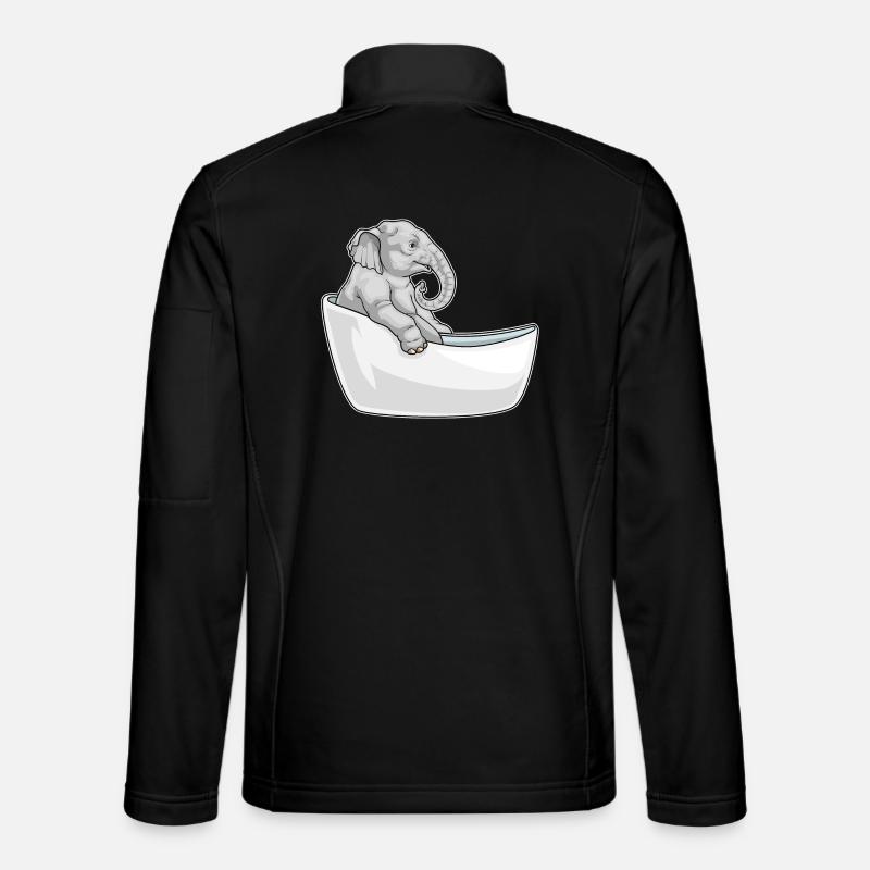 Baignoire de bain éléphant Veste en tissu softshell Unisexe