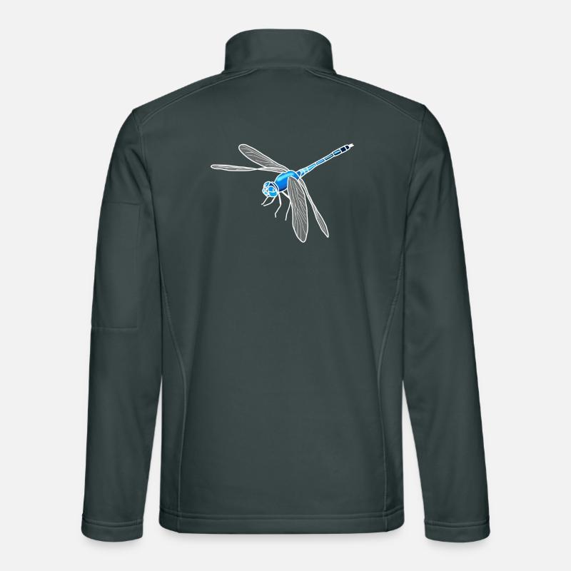 Dragonfly lineart Unisex Softshell Jacket