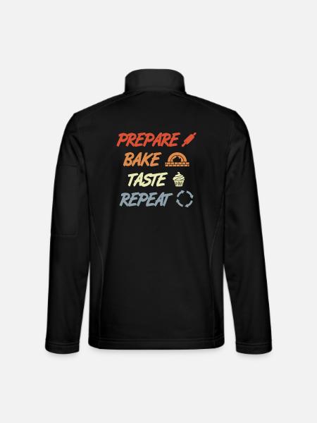 Préparer Cuire Goûter Répéter - Veste en tissu softshell Unisexe - noir