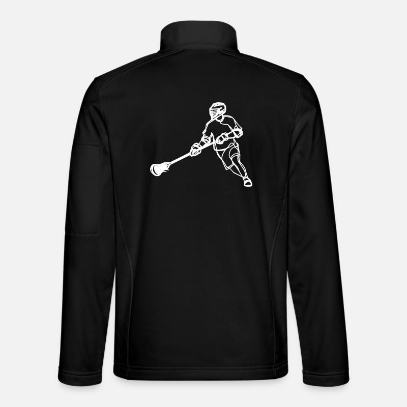 Lacrosse Spieler - Unisex Softshelljacke - Schwarz