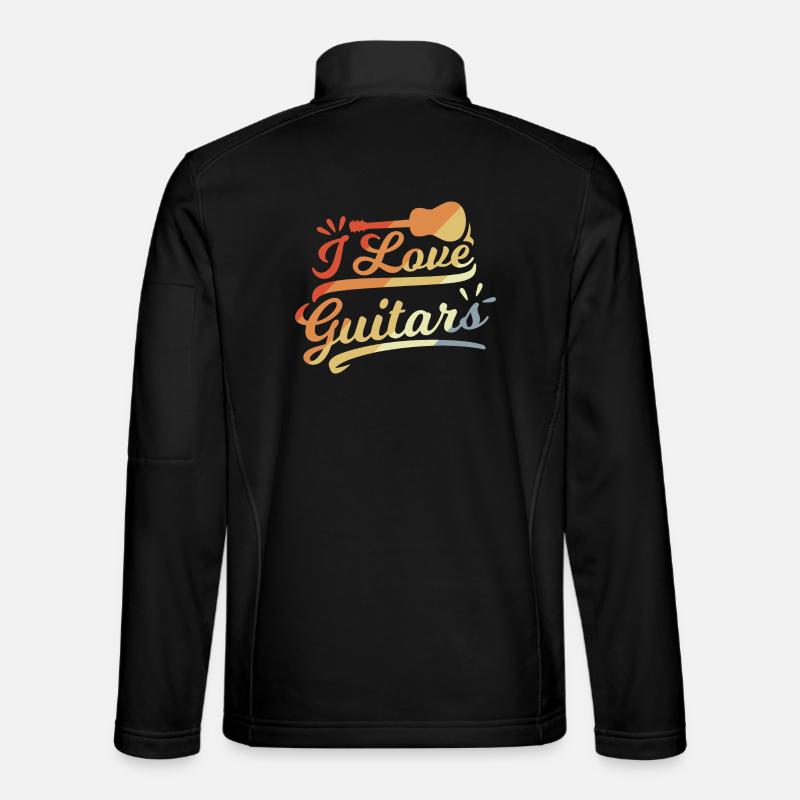 Guitar Love - Unisex Softshell Jacket - black