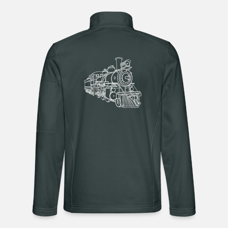 Eisenbahn Skizze Unisex Softshelljacke