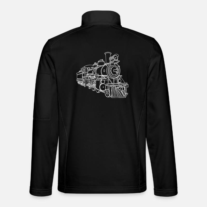 Railway Sketch - Unisex Softshell Jacket - black