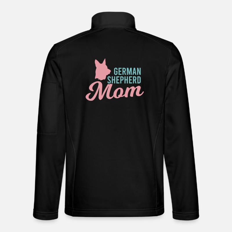 Mère berger allemand Veste en tissu softshell Unisexe