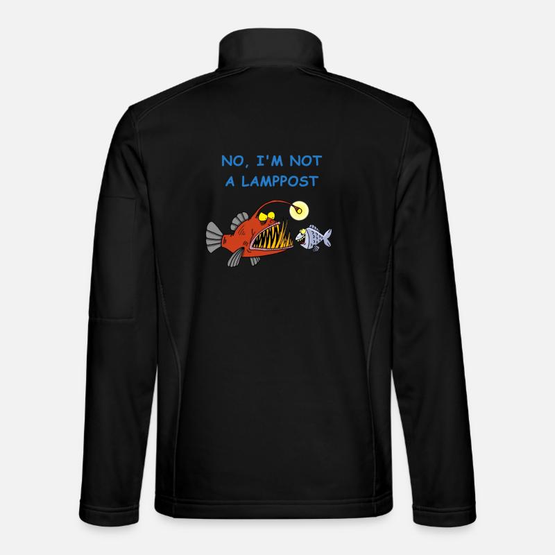 Abgründiger Fisch - Unisex Softshelljacke - Schwarz