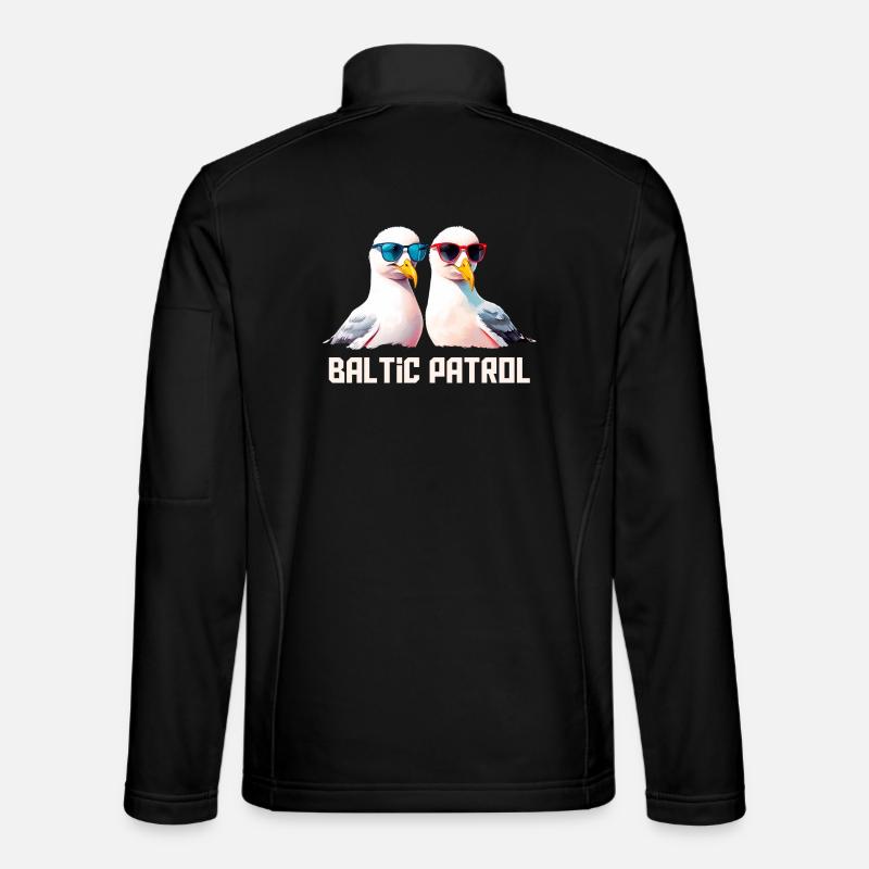 Baltic Patrol Seagulls - Unisex Softshell Jacket - black