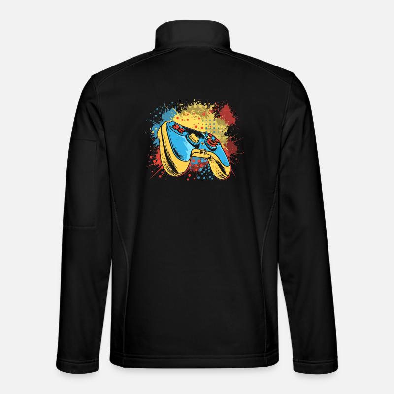 Gaming Graffiti - Unisex Softshelljacke - Schwarz