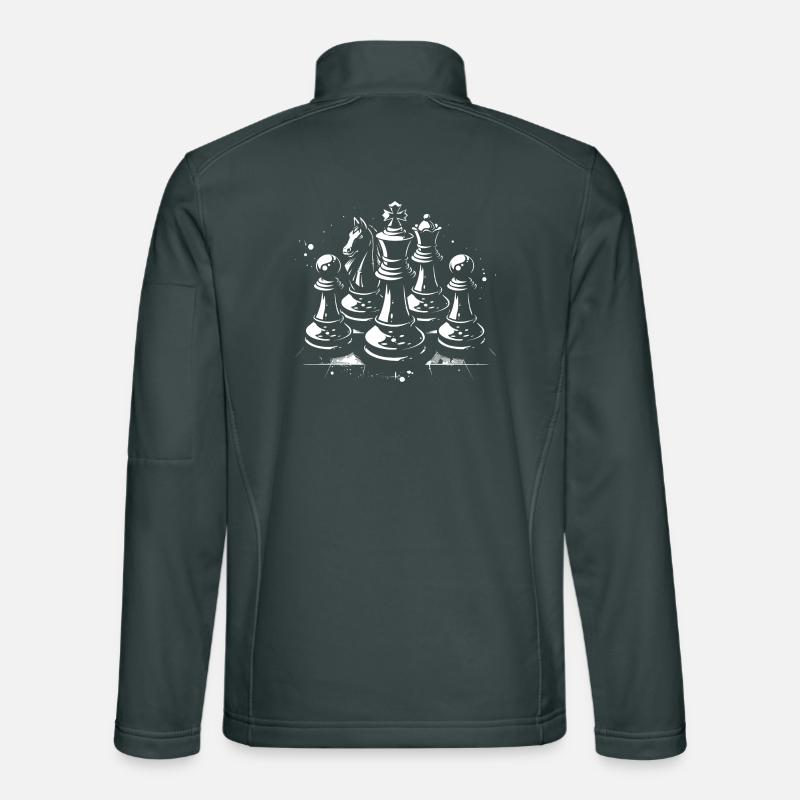 Schachfiguren Unisex Softshelljacke