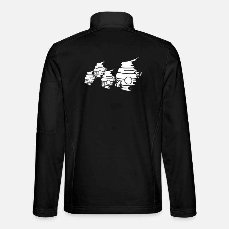 Beehive Sketch - Unisex Softshell Jacket - black