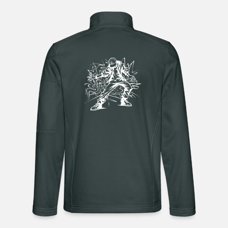 Breakdancer Zeichnung Unisex Softshelljacke
