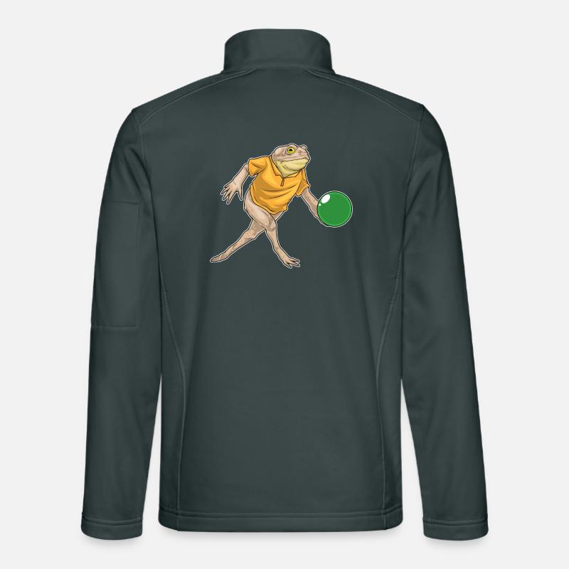 Frosch Bowling Bowlingkugel Unisex Softshelljacke