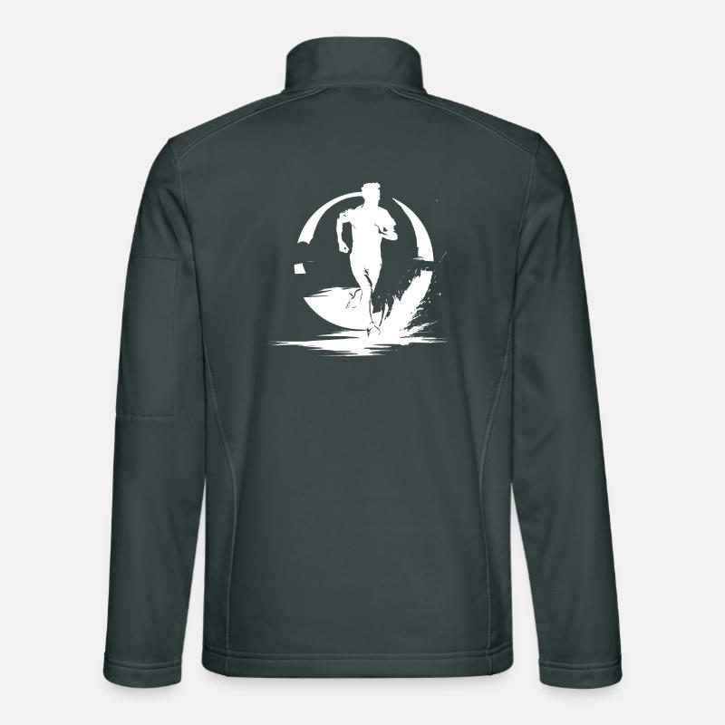 Marathon Boy Drawing Unisex Softshell Jacket