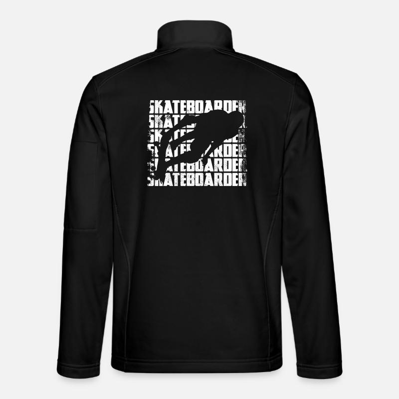 Funny Skateboarder - Unisex Softshell Jacket - black