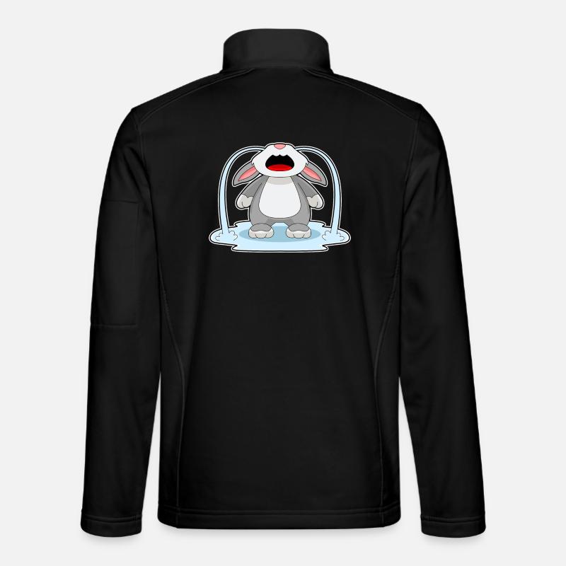 Bunny sad - Unisex Softshell Jacket - black