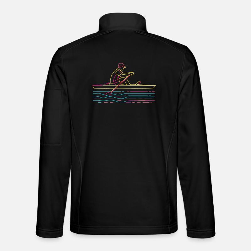 Rudern Steamwave - Unisex Softshelljacke - Schwarz