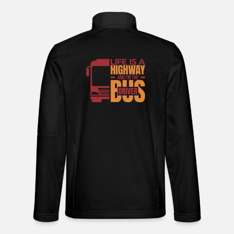 Profound Bus Driver Saying - Unisex Softshell Jacket - black
