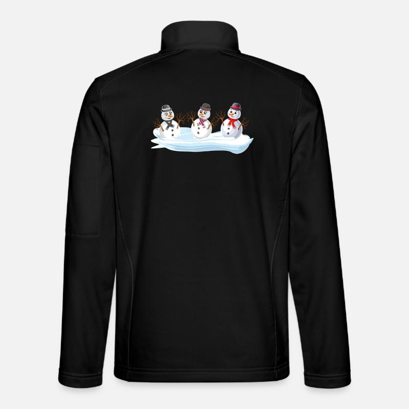 Snowmen - Snowman Christmas squad - Unisex Softshell Jacket - black