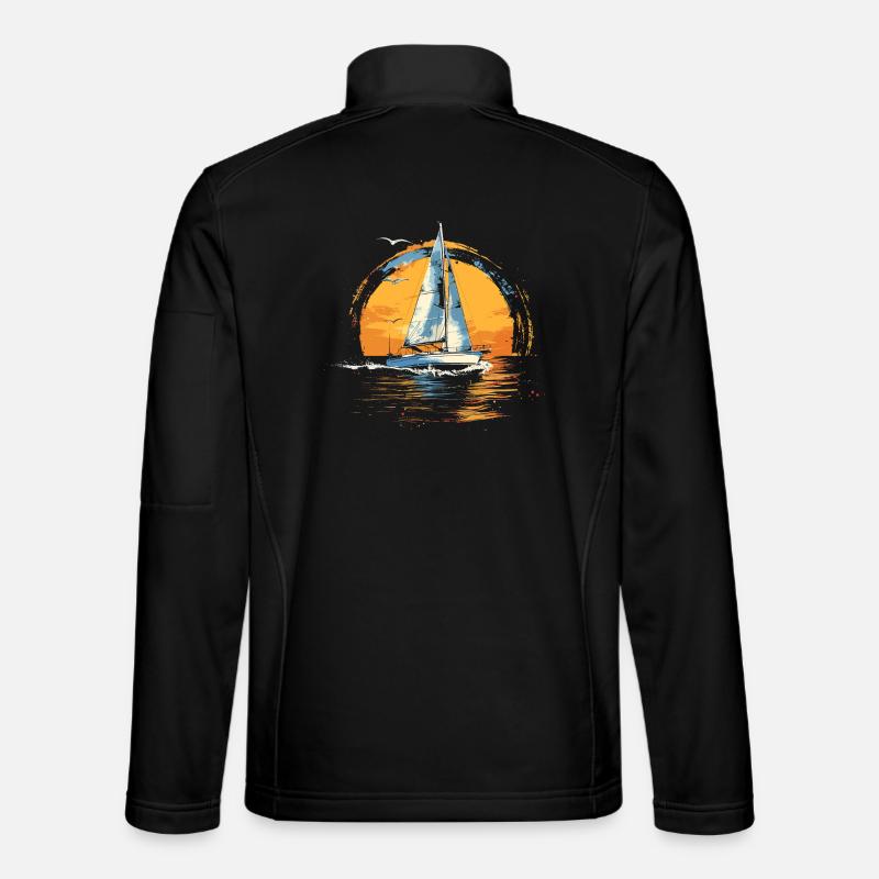 Segeln - Unisex Softshelljacke - Schwarz