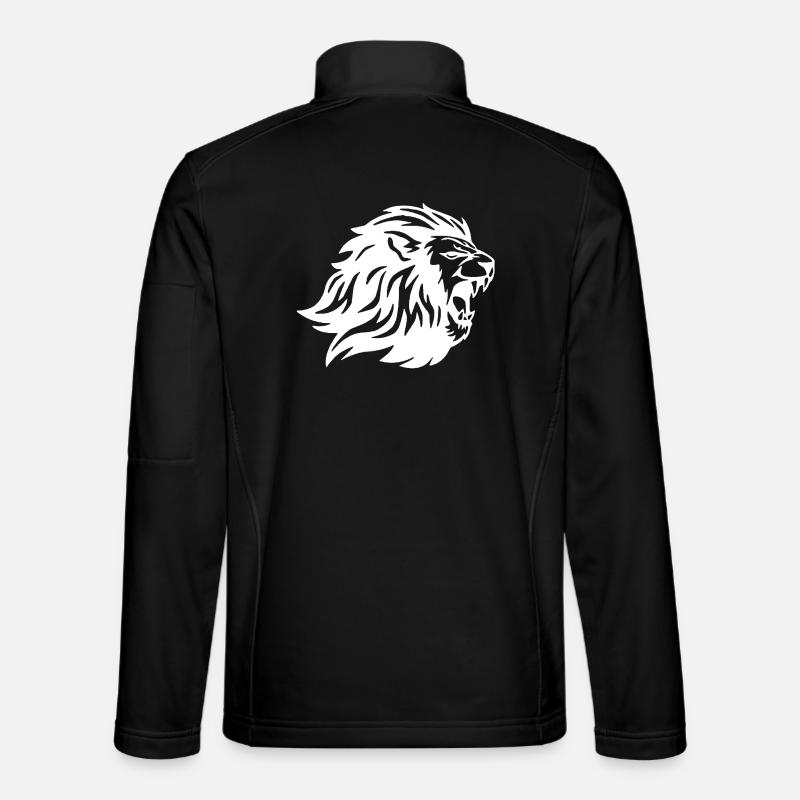 Le roi des animaux (blanc) - Veste en tissu softshell Unisexe - noir