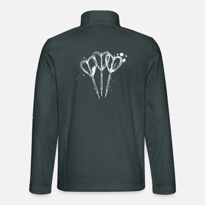 Darts Line Art Unisex Softshell Jacket