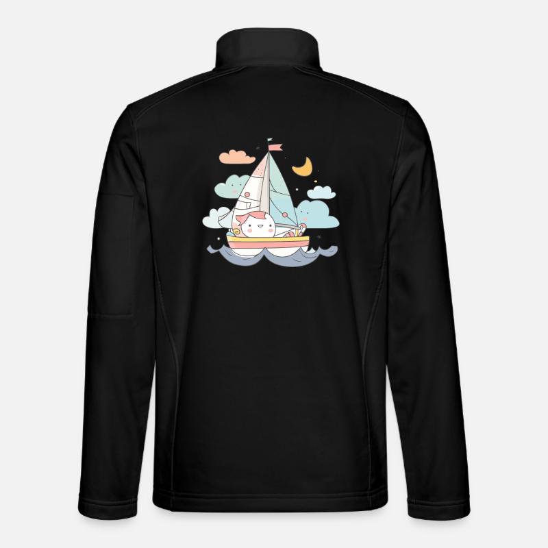 Style de bande dessinée sur la voile Veste en tissu softshell Unisexe