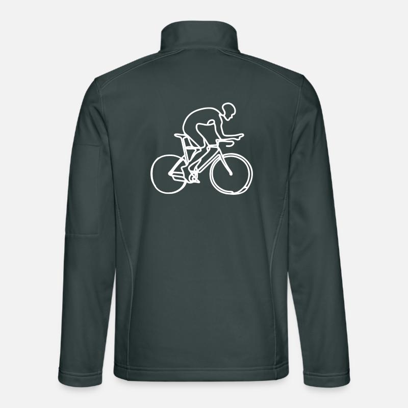 Graphique cycliste Veste en tissu softshell Unisexe