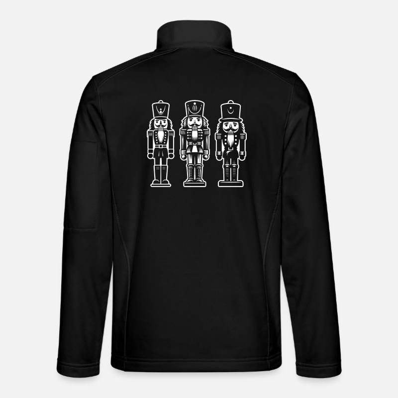 Trio Casse-Noisette Imprimer - Veste en tissu softshell Unisexe - noir