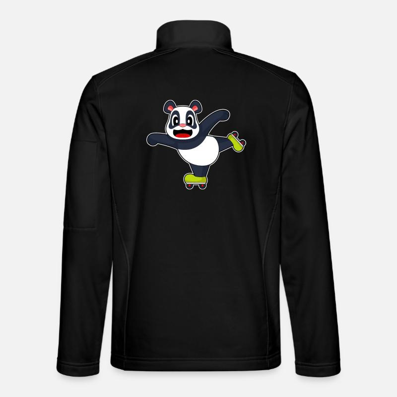 Panda Inline skating Rollschuhe - Unisex Softshelljacke - Schwarz