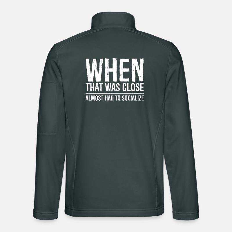 Als das knapp war Unisex Softshelljacke