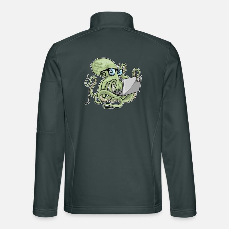 Krake Laptop Unisex Softshelljacke