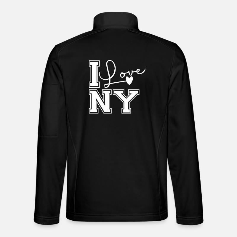 I love ny - Unisex Softshell Jacket - black