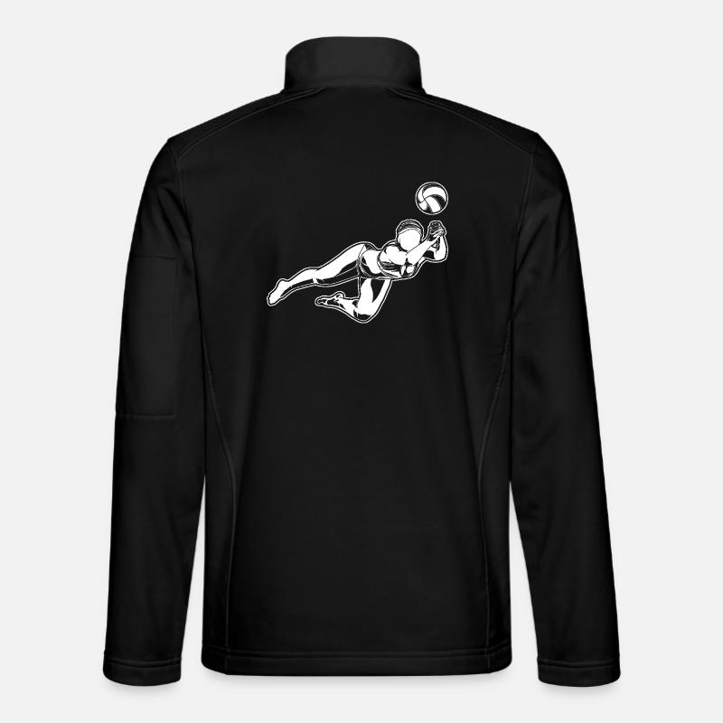 Beach Volleyball Mädchen - Unisex Softshelljacke - Schwarz